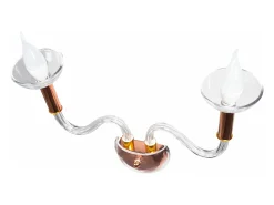 Lámpara De Pared Toolight App1082-2W Transparent Transparente New