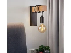 Aplique Para Pared-Lámpara De Pared Toolight App972-1W Line Black Negro