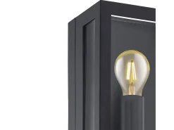 Outlet Lámpara De Pared Toolight App1304-1W Black Negro