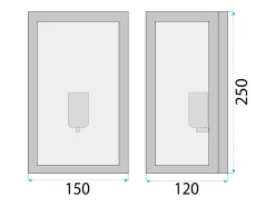 Outlet Lámpara De Pared Toolight App1304-1W Black Negro