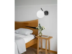 Aplique Para Pared-Lámpara De Pared Toolight G099-1W Black White Negro