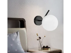Aplique Para Pared-Lámpara De Pared Toolight G099-1W Black White Negro
