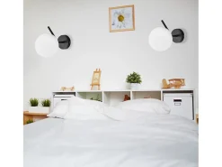 Aplique Para Pared-Lámpara De Pared Toolight G099-1W Black White Negro
