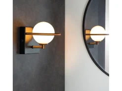 Lámpara De Pared Toolight App1300-1W Black Negro