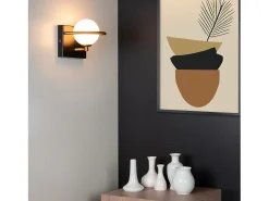 Lámpara De Pared Toolight App1300-1W Black Negro