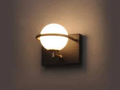 Lámpara De Pared Toolight App1300-1W Black Negro