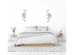 Lámpara De Pared Toolight LED APP828-W SPRING Chrome Plateado