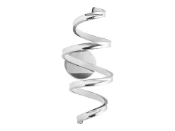 Lámpara De Pared Toolight LED APP828-W SPRING Chrome Plateado