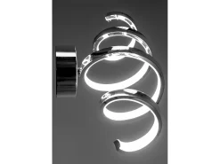 Lámpara De Pared Toolight LED APP828-W SPRING Chrome Plateado
