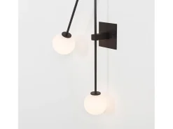 Clearance Lámpara De Pared Toolight App1595-2W Black Negro