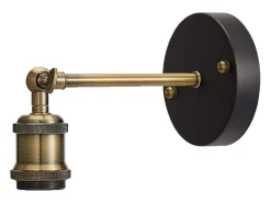 New Lámpara De Pared Toolight App618-1W Black Negro