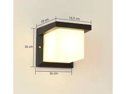 Aplique Para Pared-Lámpara De Pared Toolight Rsl014-1W Black Negro