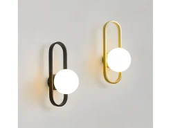 Aplique Para Pared-Lámpara De Pared Toolight App1756-1W Brush Gold White Dorado