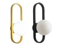 Aplique Para Pared-Lámpara De Pared Toolight App1756-1W Brush Gold White Dorado