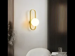 Aplique Para Pared-Lámpara De Pared Toolight App1756-1W Brush Gold White Dorado