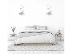 Lámpara De Pared Toolight Led App831-W Spring Up Chrome Plateado Outlet
