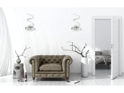 Lámpara De Pared Toolight Led App831-W Spring Up Chrome Plateado Outlet