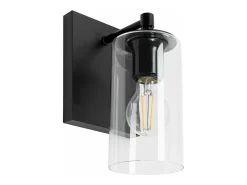 Lámpara De Pared Toolight App1222-1W Black Negro New