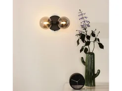 Outlet Lámpara De Pared Toolight App1162-2W Black Negro