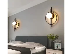 Lámpara De Pared Toolight App1435-W Black Negro