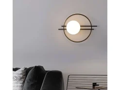 Lámpara De Pared Toolight App1435-W Black Negro