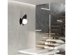 Aplique Para Pared-Lámpara De Pared Toolight App1188-1W Black Negro