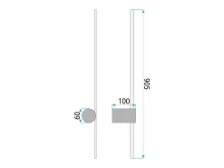 Aplique Para Pared-Lámpara De Pared Toolight LHJ062-W Black Negro