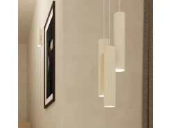 Sollux Lighting Lámpara de pared Toris desván de acero - 2 fuentes luminosas 4000K - L.6 x A.30 cm - Beige