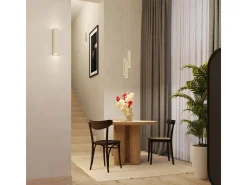 Sollux Lighting Lámpara de pared Toris desván de acero - 2 fuentes luminosas 4000K - L.6 x A.30 cm - Beige