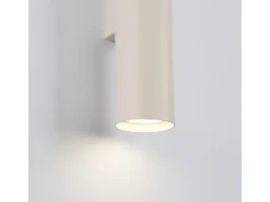 Clearance Sollux Lighting Lámpara de pared Toris desván de acero - 2 fuentes luminosas 3000K - L.6 x A.30 cm - Beige