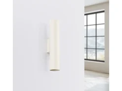 Clearance Sollux Lighting Lámpara de pared Toris desván de acero - 2 fuentes luminosas 3000K - L.6 x A.30 cm - Beige