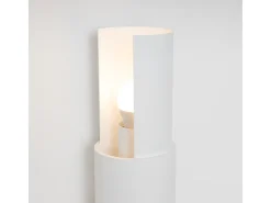 Sollux Lighting Lámpara de pared Torow minimalista de acero - 2 fuentes luminosas 4000K - L.10 x A.37 cm - Blanco