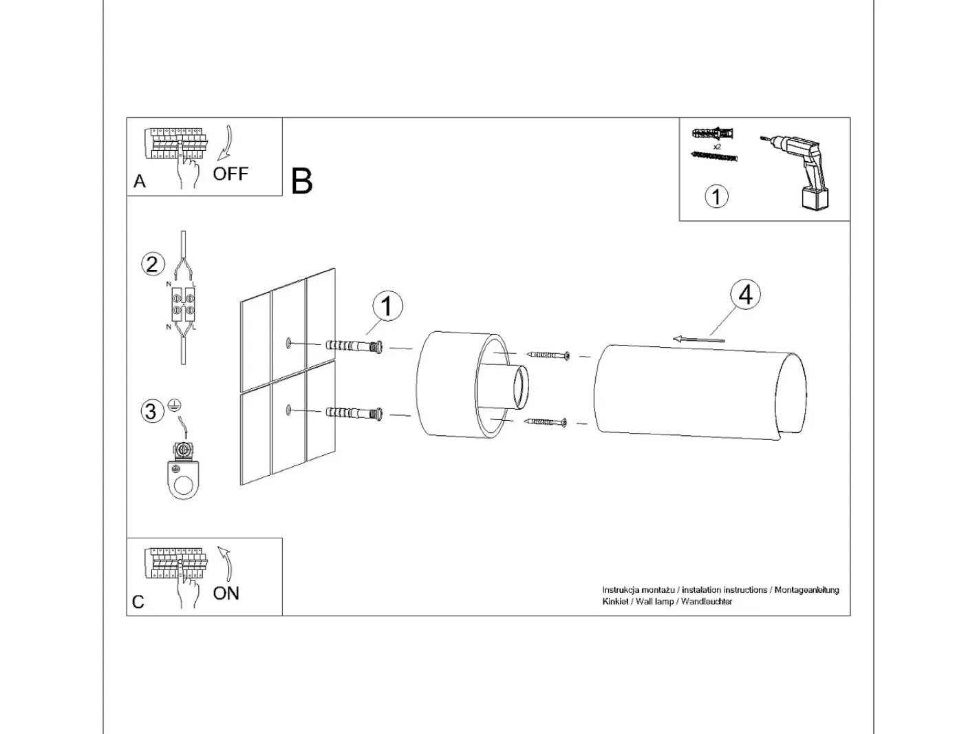 Sollux Lighting Aplique Para Pared-Lámpara de pared Torow minimalista de acero - 1 fuentes luminosas 4000K - L.10 x A.21 cm - Blanco