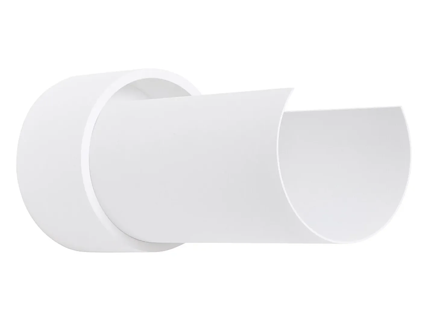 Sollux Lighting Aplique Para Pared-Lámpara de pared Torow minimalista de acero - 1 fuentes luminosas 3000K - L.10 x A.21 cm - Blanco