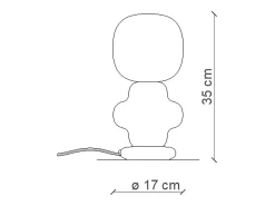 Discount Ferroluce Lámpara de pared vintage de cerámica decorativa marrón 1 luz E27 Copacabana Marru00f3n
