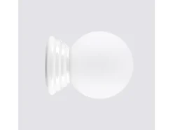 Sale Sollux Lighting Lámpara de pared Zori minimalista de cerámica/vidrio vidriado - 1 fuentes luminosas - L.12 x A.12 cm - Blanco