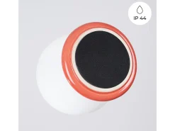 Sollux Lighting Aplique Para Pared-Lámpara de pared Zori minimalista de cerámica/vidrio vidriado - 1 fuentes luminosas - L.12 x A.12 cm - durazno Rosa