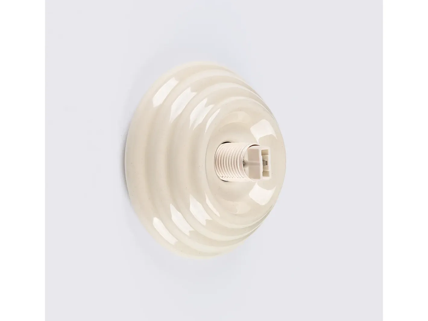 Sollux Lighting Lámpara de pared Zori minimalista de cerámica/vidrio vidriado - 1 fuentes luminosas - L.12 x A.12 cm - Beige Clearance