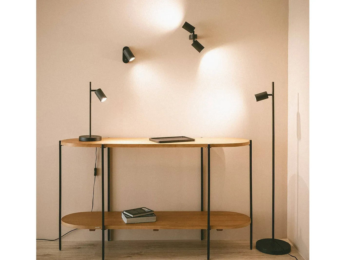 Online Ledkia Lámpara de Pie Aluminio Aritz Negro