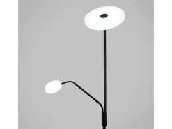 Lámpara de pie Bayani Lumit con lámpara de lectura Ø25x179 cm Negro Best