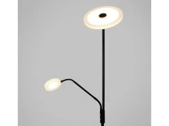 Lámpara de pie Bayani Lumit con lámpara de lectura Ø25x179 cm Negro Best