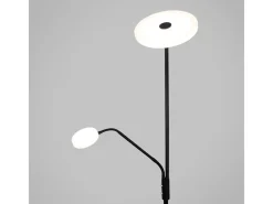 Lámpara de pie Bayani Lumit con lámpara de lectura Ø25x179 cm Negro Best