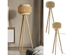 Vicco Lámpara De Pie-Lámpara de pie 45x45x142 morten Crema