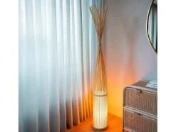 New Rendez-Vous Déco Lámpara de pie de bambú natural 1m70 - Huron Beige
