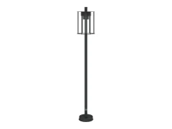 Helloshop26 Lámpara de pie de exterior 100 cm acero inoxidable negro 02_0042504 Gris Hot