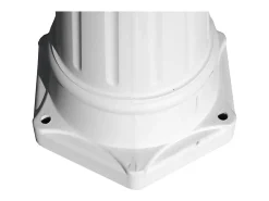 Helloshop26 Iluminación Exterior-Lámpara de pie de exterior triple blanca 215 cm luminaria decorativa 2402083 Blanco