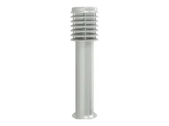 Helloshop26 Iluminación Exterior-Lámpara de pie de exterior con salida plateada 60 cm acero inoxidable Plata 02_0042533 Gris