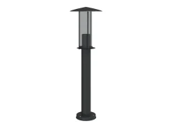Helloshop26 Lámpara de pie de exterior 60 cm acero inoxidable negro 02_0042510 Gris