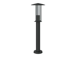 Helloshop26 Lámpara de pie de exterior 60 cm acero inoxidable negro 02_0042510 Gris