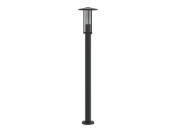 Helloshop26 Lámpara de pie de exterior 100 cm acero inoxidable negro 02_0042503 Gris